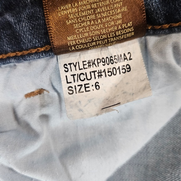 Kut from the Kloth Jeans Womens 6 Blue Denim Distressed Dark Wash Casual Pants - Picture 8 of 9